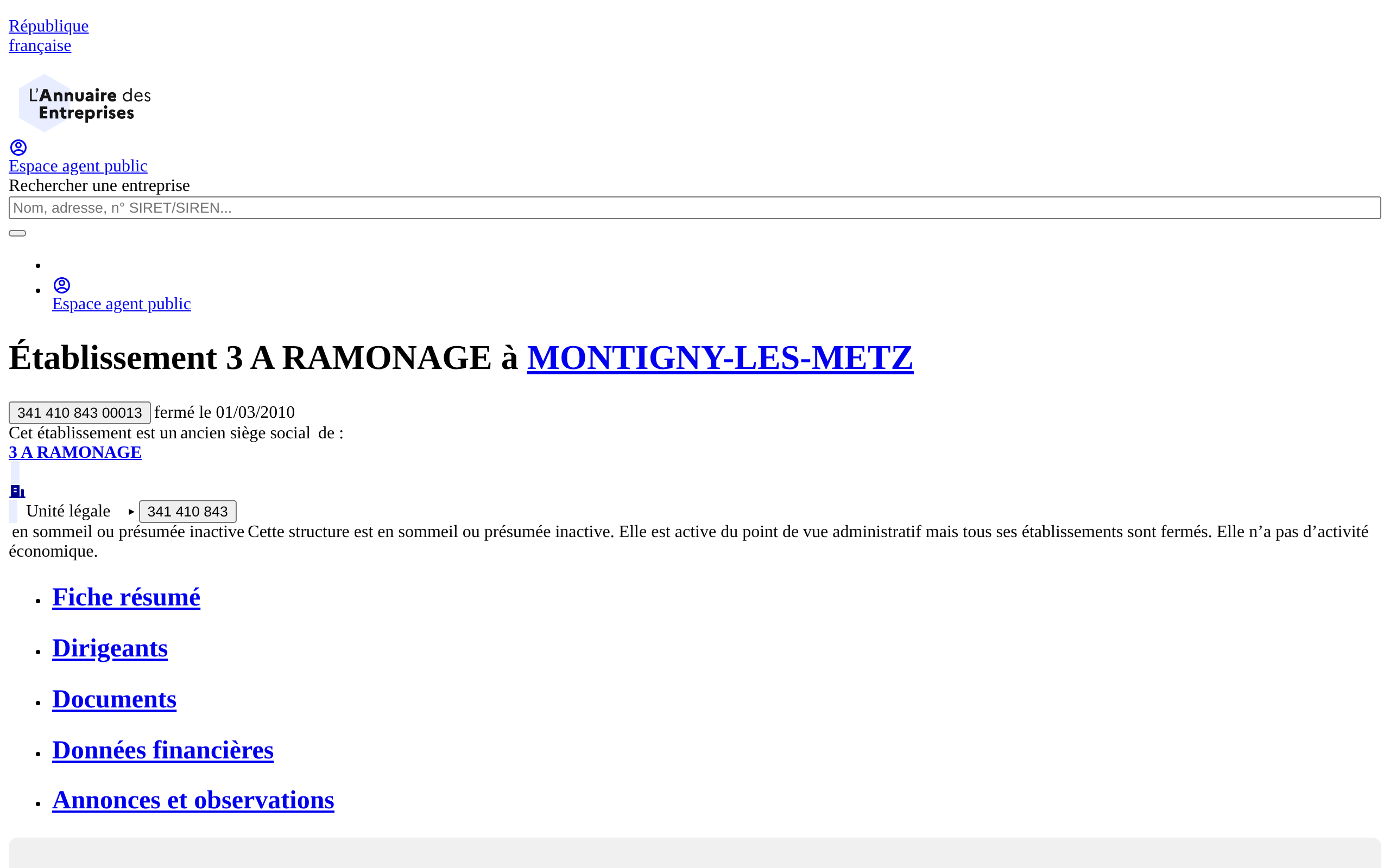 Aperçu du site 3 A RAMONAGE