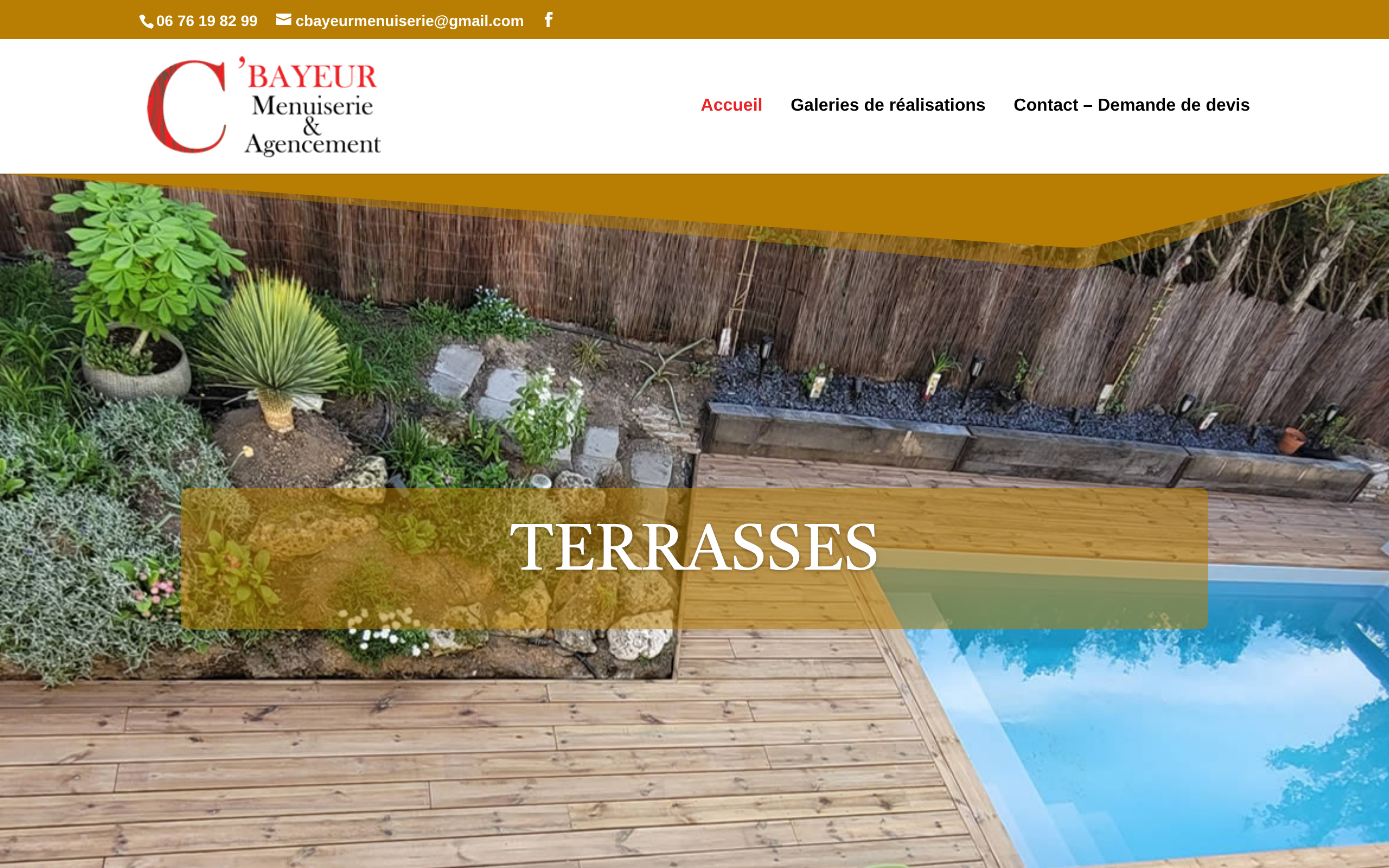 Aperçu du site C'Bayeur Menuiserie