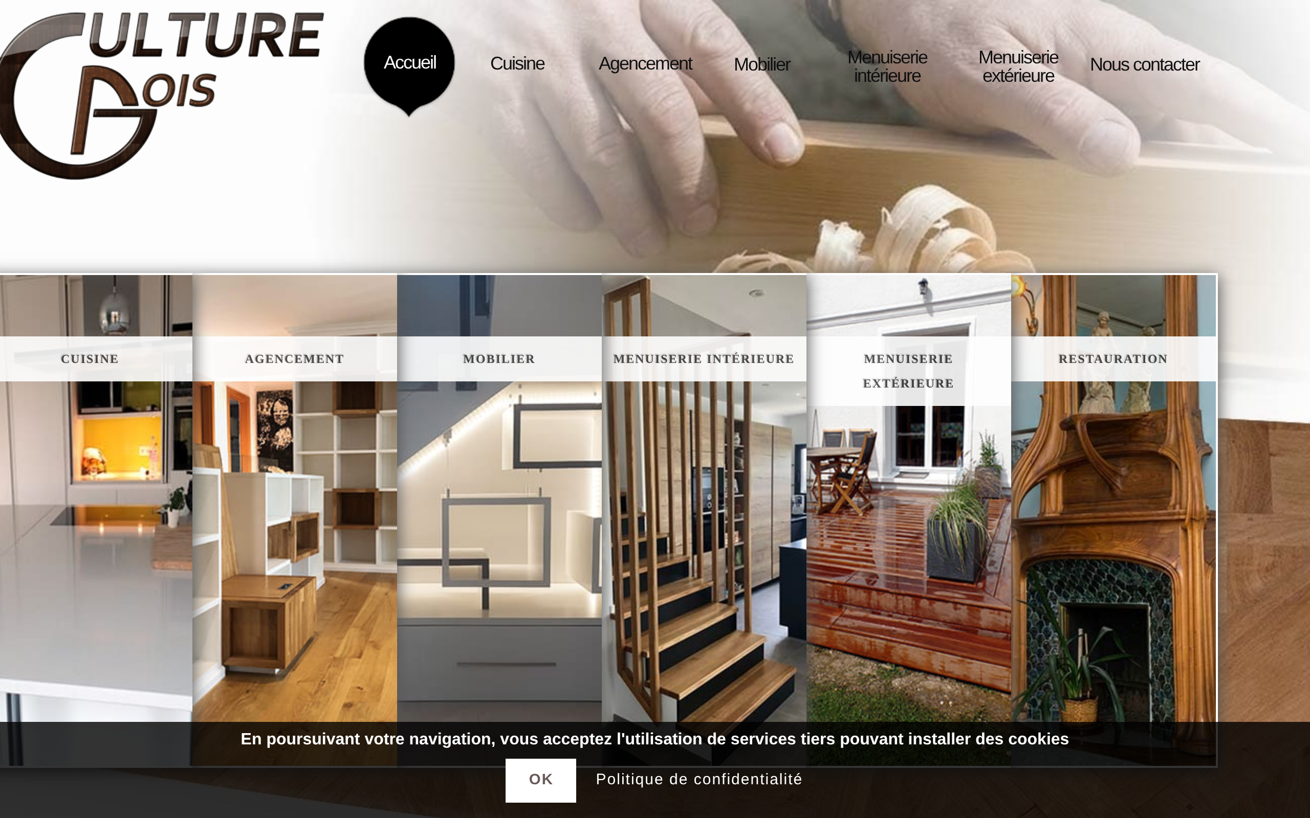 Aperçu du site Culture Bois