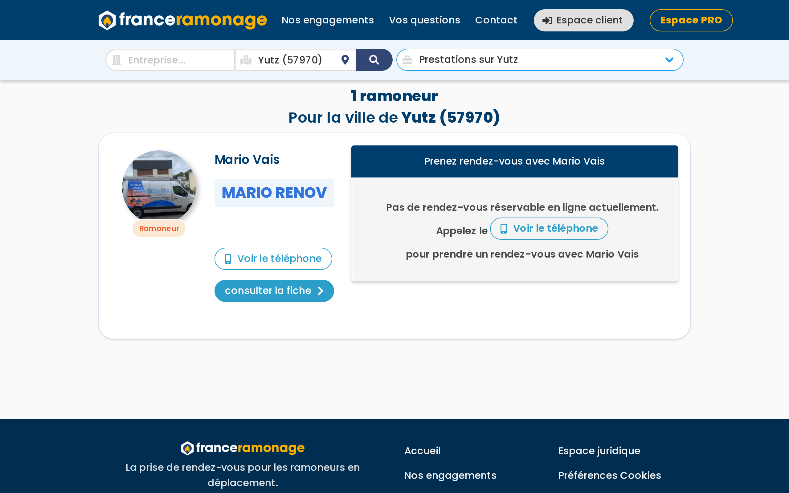 Aperçu du site MARIO RENOV