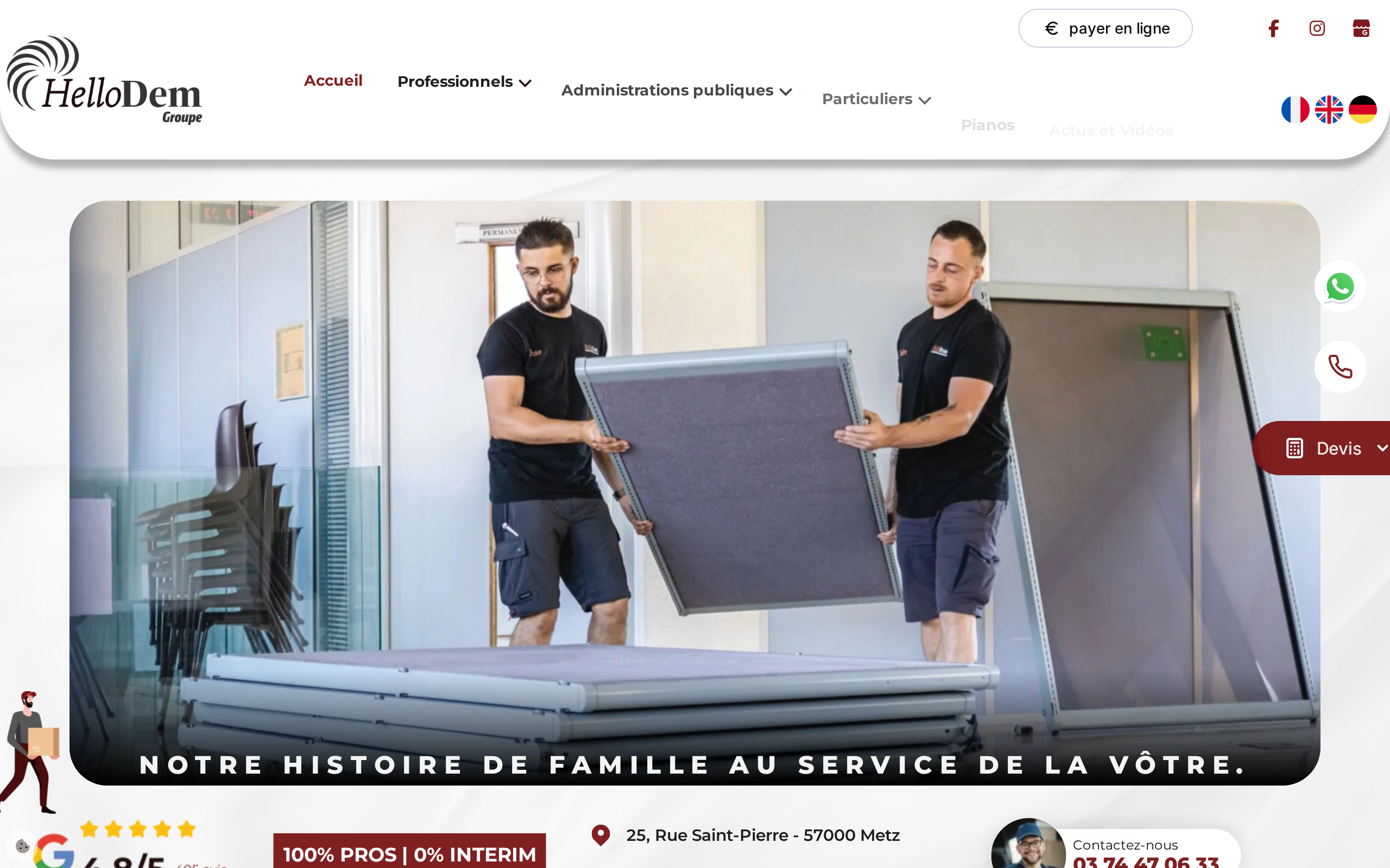 Aperçu du site HelloDem