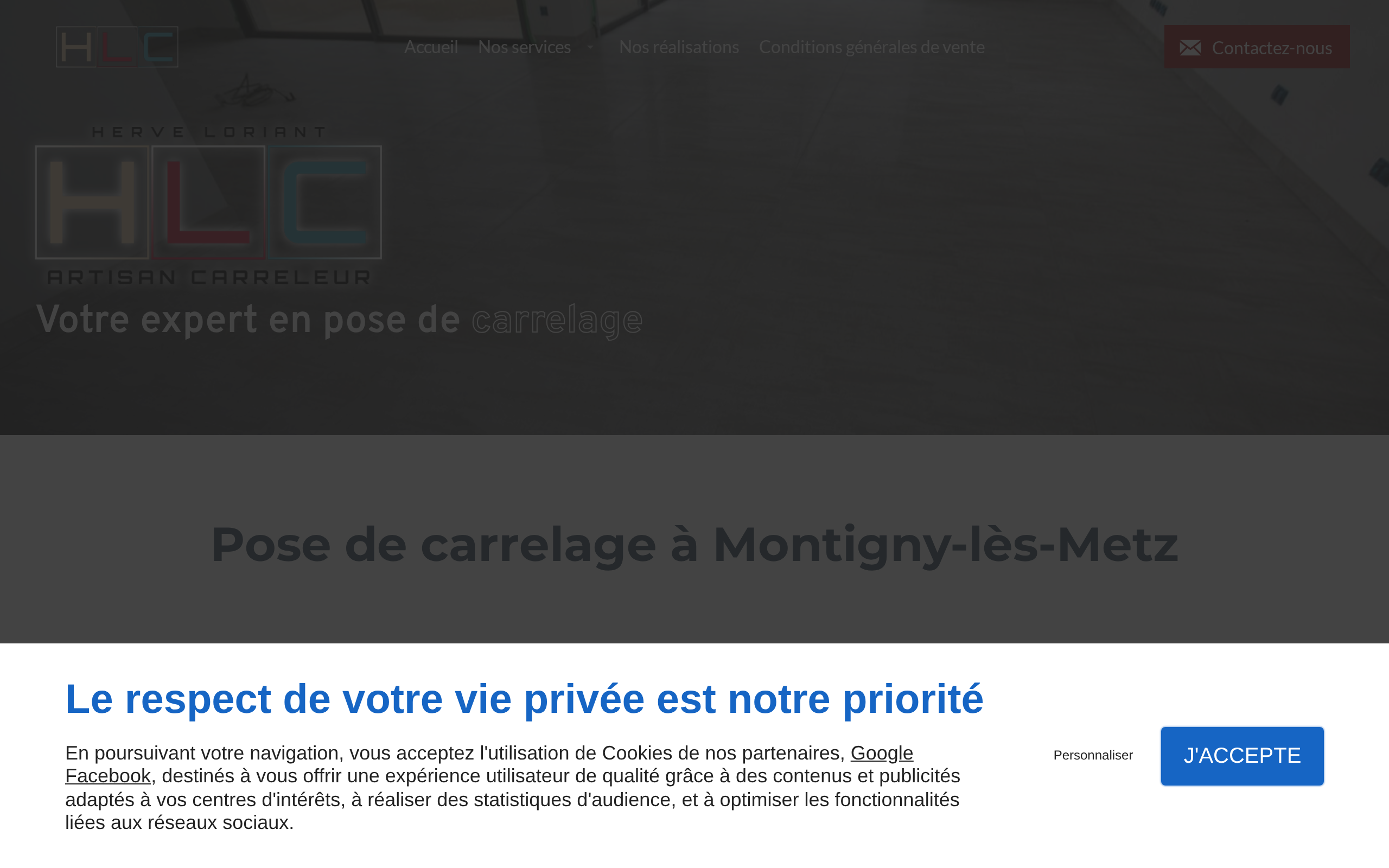 Aperçu du site HLC CARRELAGE