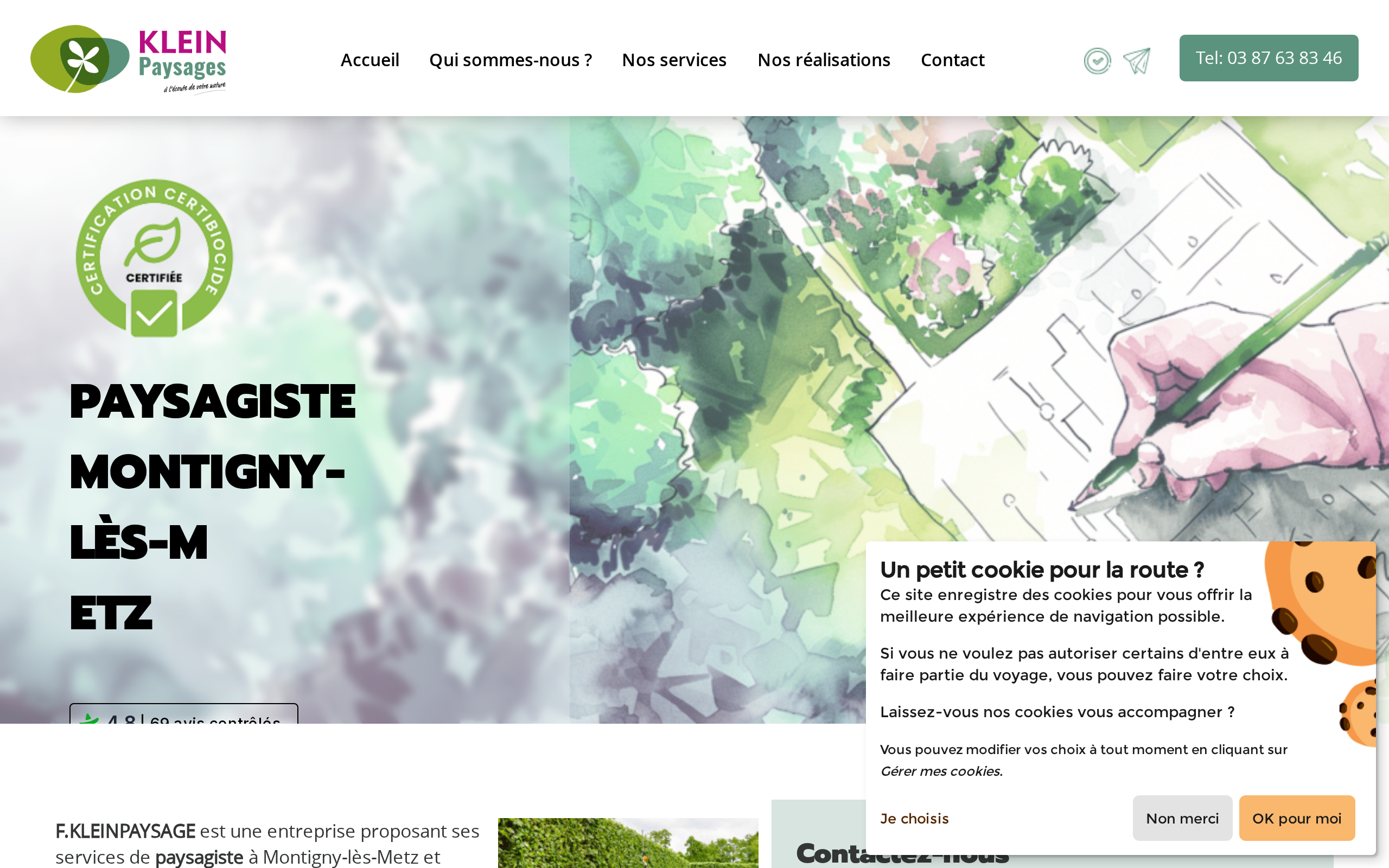 Aperçu du site KLEIN PAYSAGES