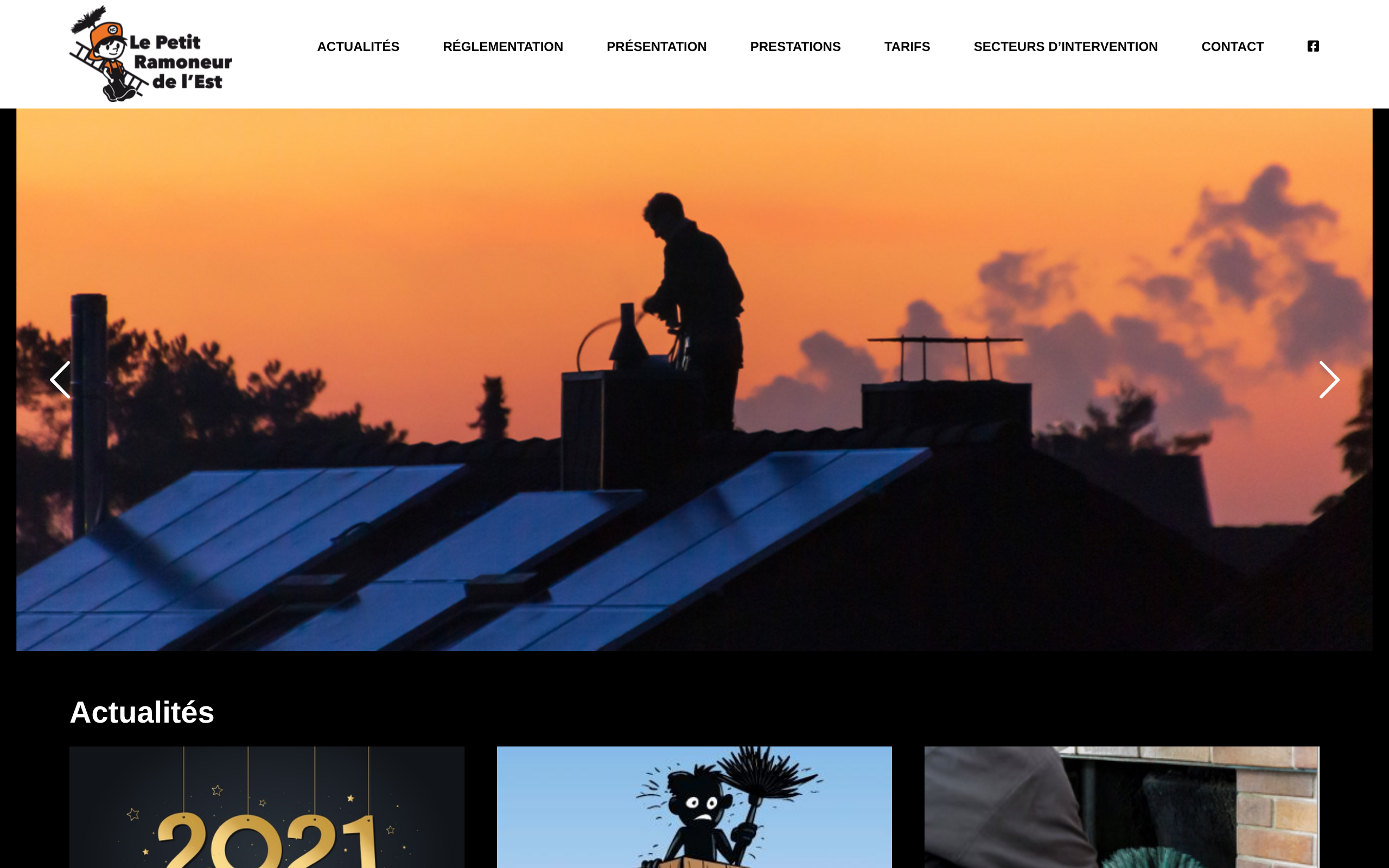 Aperçu du site Le Petit Ramoneur de l'Est