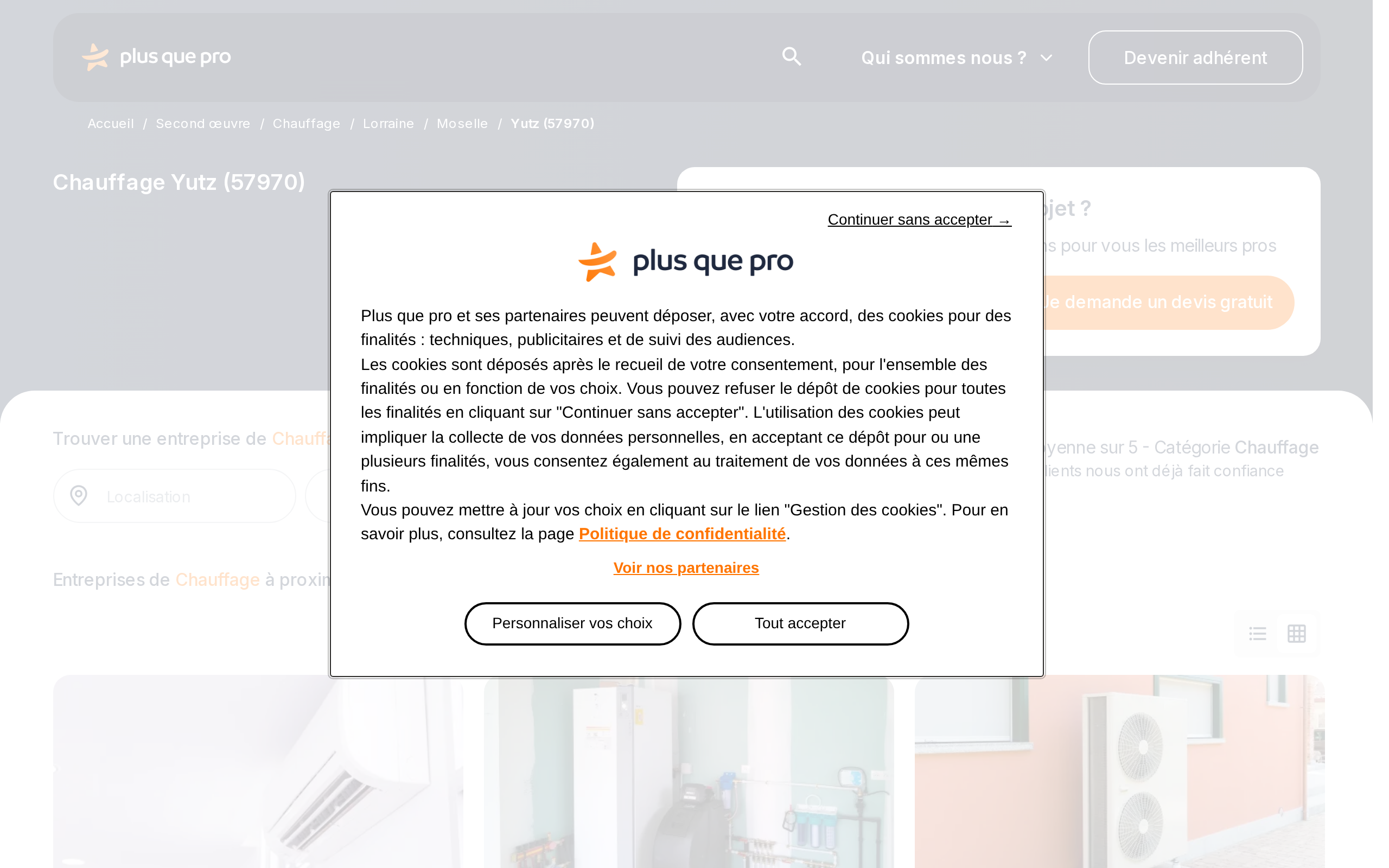 Aperçu du site Plus Que Pro