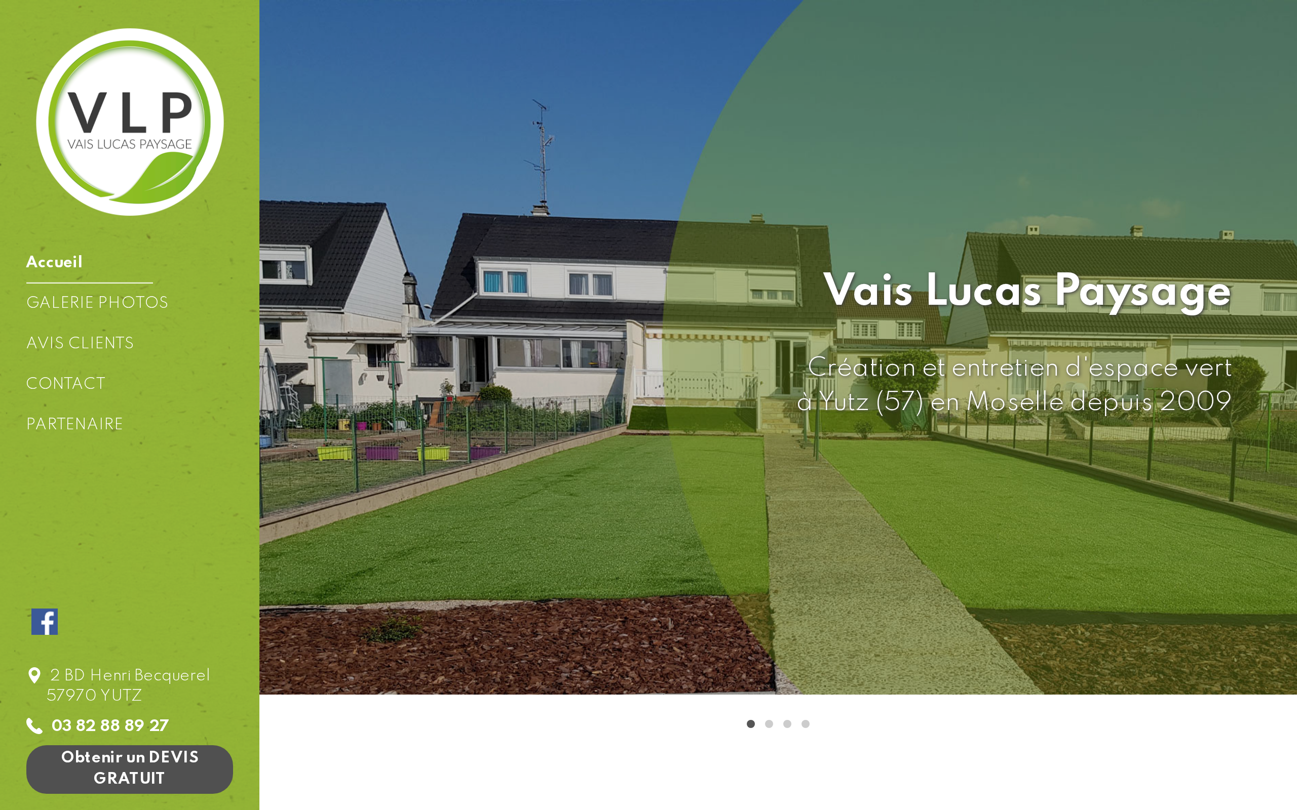 Aperçu du site Vais Lucas Paysage (VLP)