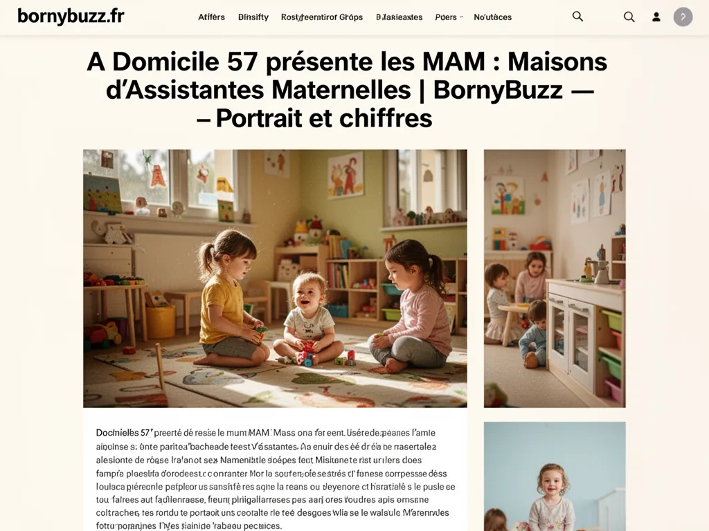 A Domicile 57 présente les MAM : Maisons d’Assistantes Maternelles | BornyBuzz : Portrait et chiffres