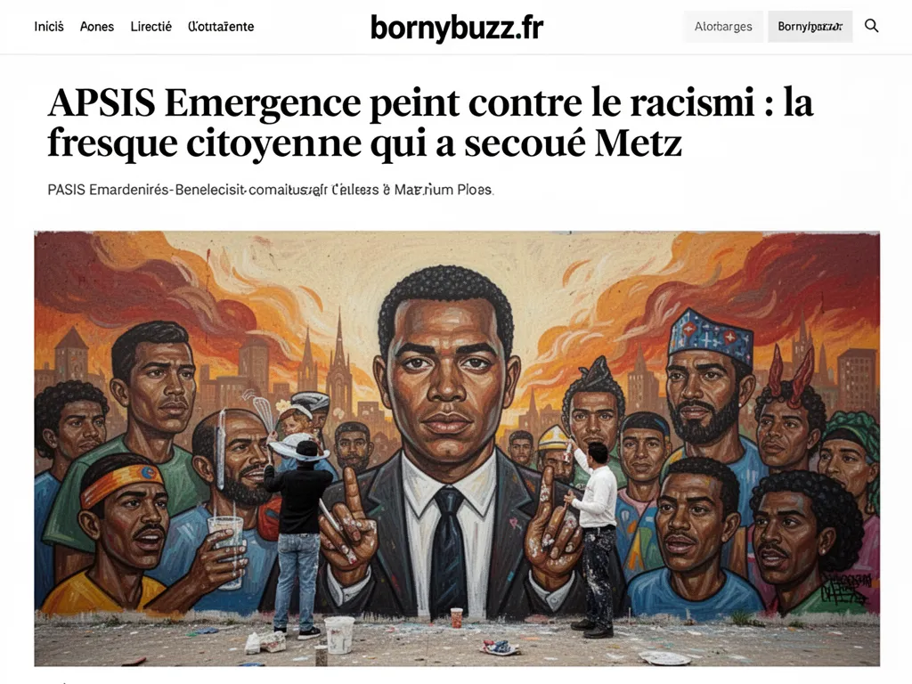 APSIS Emergence peint contre le racisme : la fresque citoyenne qui a secoué Metz