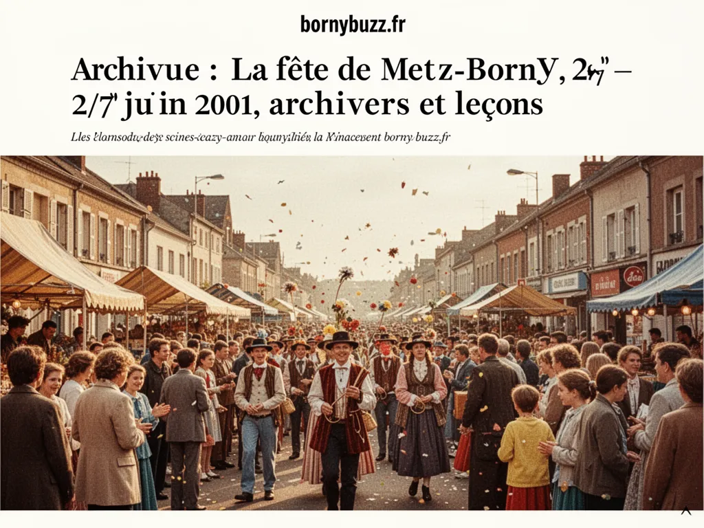 Archive : La fête de Metz-Borny : 27 juin 2001, archives et leçons