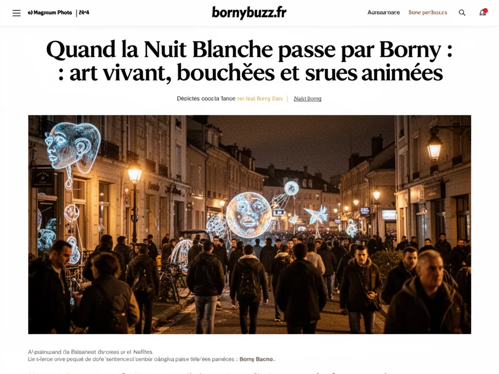 Quand la Nuit Blanche passe par Borny : art vivant, bouchées et rues animées