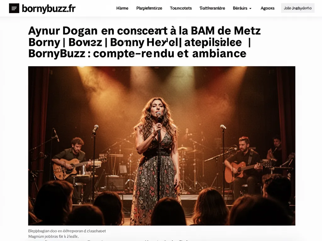 Aynur Dogan en concert à la BAM de Metz Borny | BornyBuzz : compte-rendu et ambiance