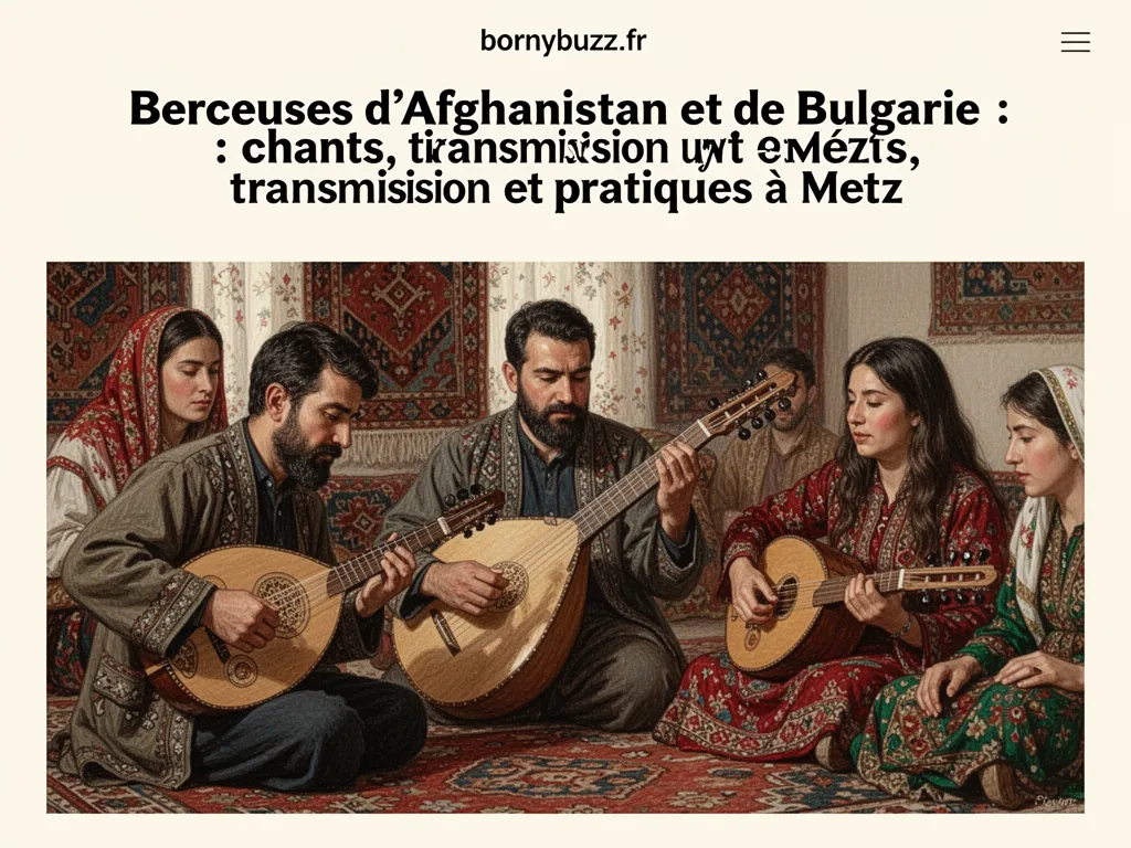 Berceuses d'Afghanistan et de Bulgarie : chants, transmission et pratiques à Metz