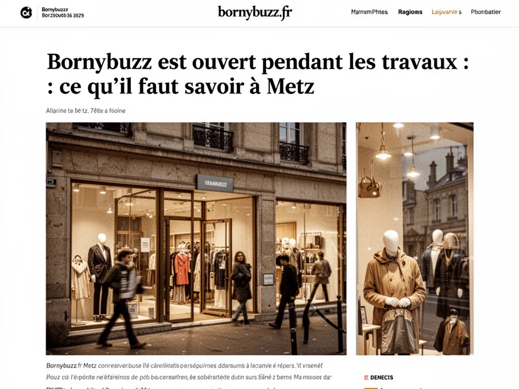 Bornybuzz est ouvert pendant les travaux : ce qu’il faut savoir à Metz