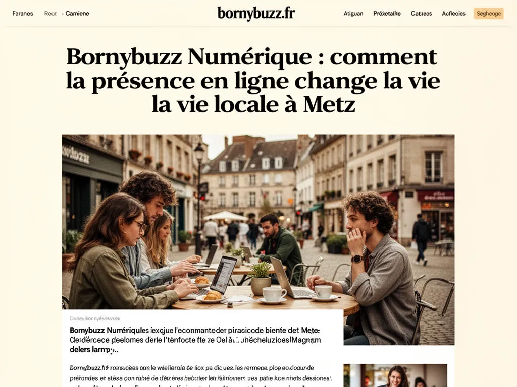 Bornybuzz Numérique : comment la présence en ligne change la vie locale à Metz