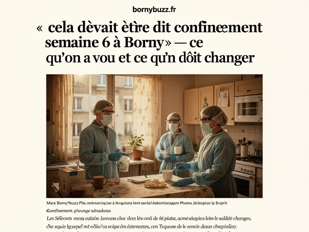 « cela devait etre dit confinement semaine 6 a Borny » : ce qu'on a vu et ce qu'on doit changer
