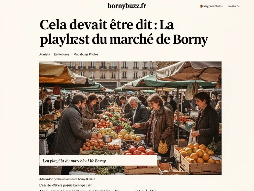 Cela devait être dit : La playlist du marché de Borny