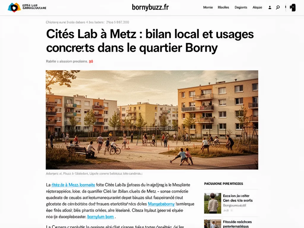 Cités Lab à Metz : bilan local et usages concrets dans le quartier Borny