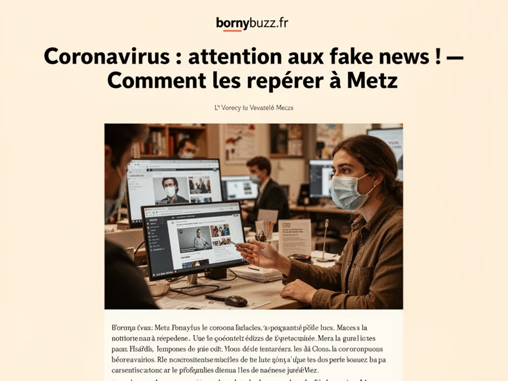 Coronavirus : attention aux fake news ! : Comment les repérer à Metz