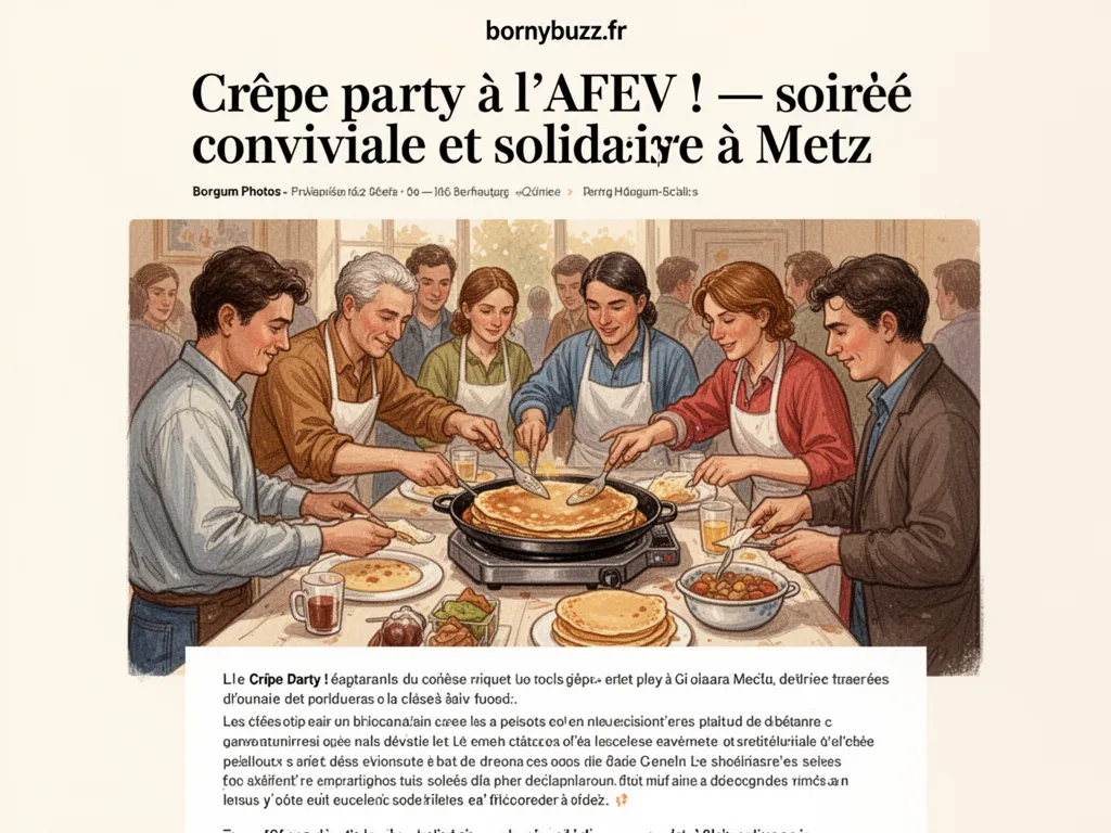 Crêpe party à l’AFEV ! : soirée conviviale et solidaire à Metz