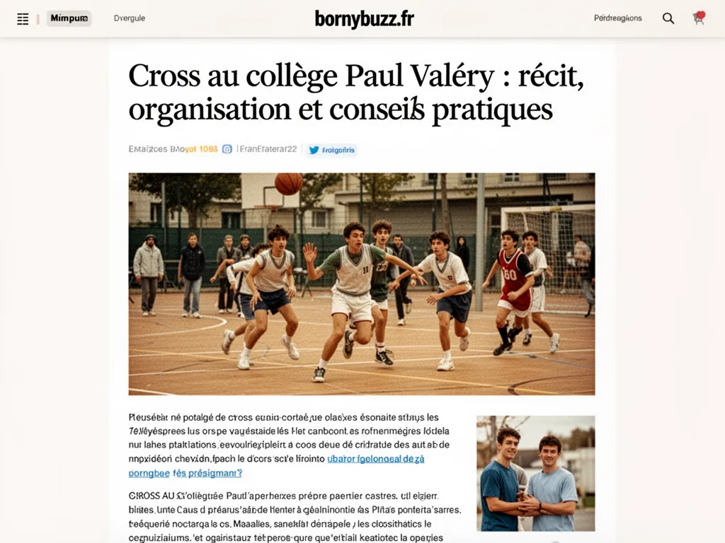 Cross au collège Paul Valéry : récit, organisation et conseils pratiques