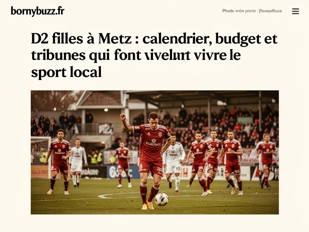 D2 filles à Metz : calendrier, budget et tribunes qui font vivre le sport local