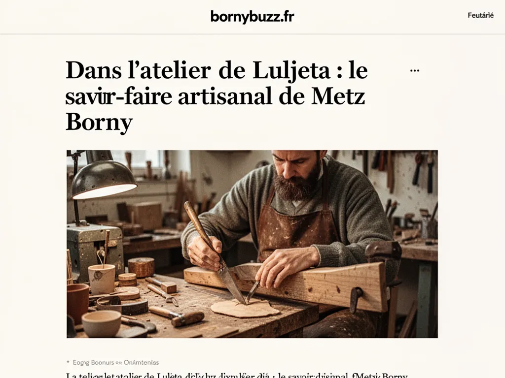 Dans l'atelier de Luljeta : le savoir-faire artisanal de Metz Borny