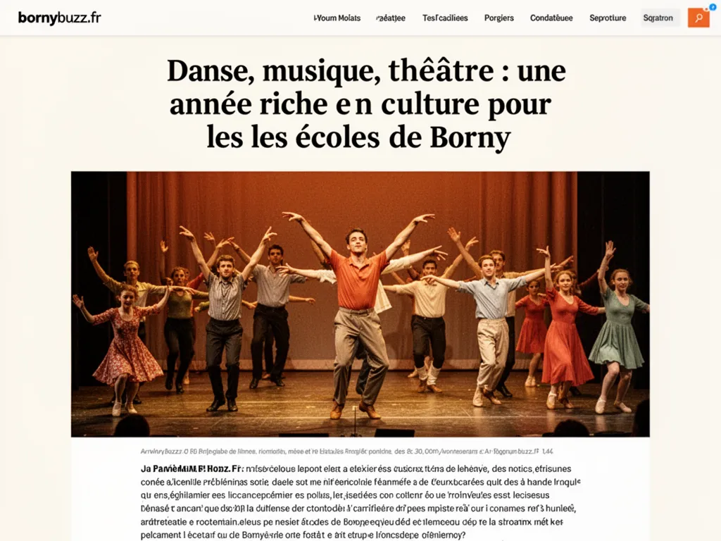 Danse, musique, théâtre : une année riche en culture pour les écoles de Borny