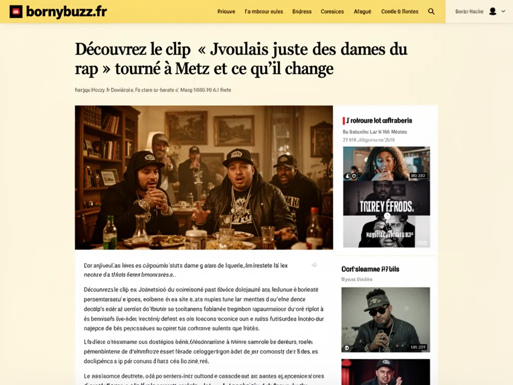 Découvrez le clip « Jvoulais juste des dames du rap » tourné à Metz et ce qu’il change