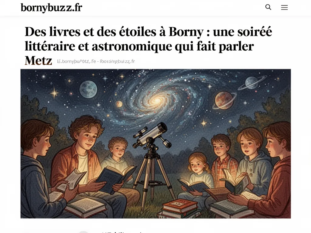 Des livres et des étoiles à Borny : une soirée littéraire et astronomique qui fait parler Metz