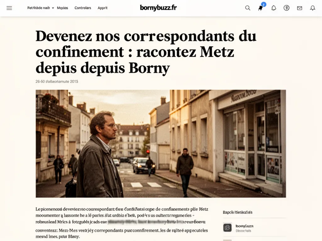 Devenez nos correspondants du confinement : racontez Metz depuis Borny