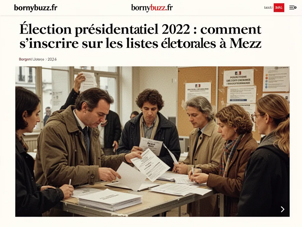 Élection présidentielle 2022 : comment s'inscrire sur les listes électorales à Metz