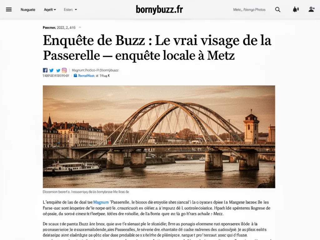 Enquête de Buzz : Le vrai visage de la Passerelle : enquête locale à Metz