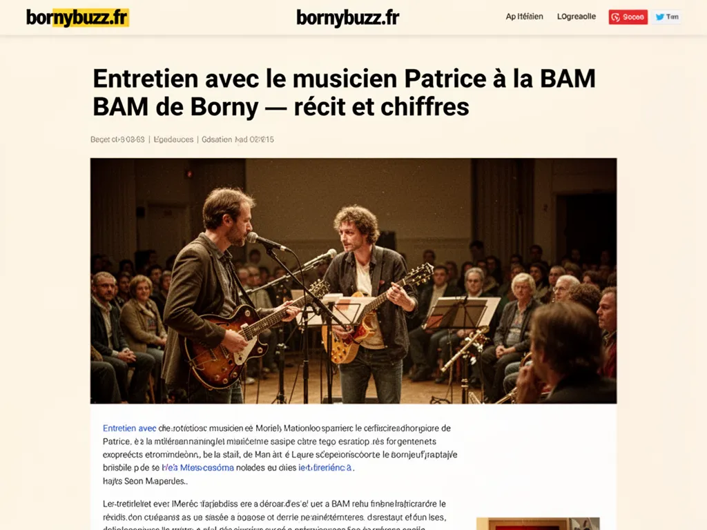 Entretien avec le musicien Patrice à la BAM de Borny : récit et chiffres