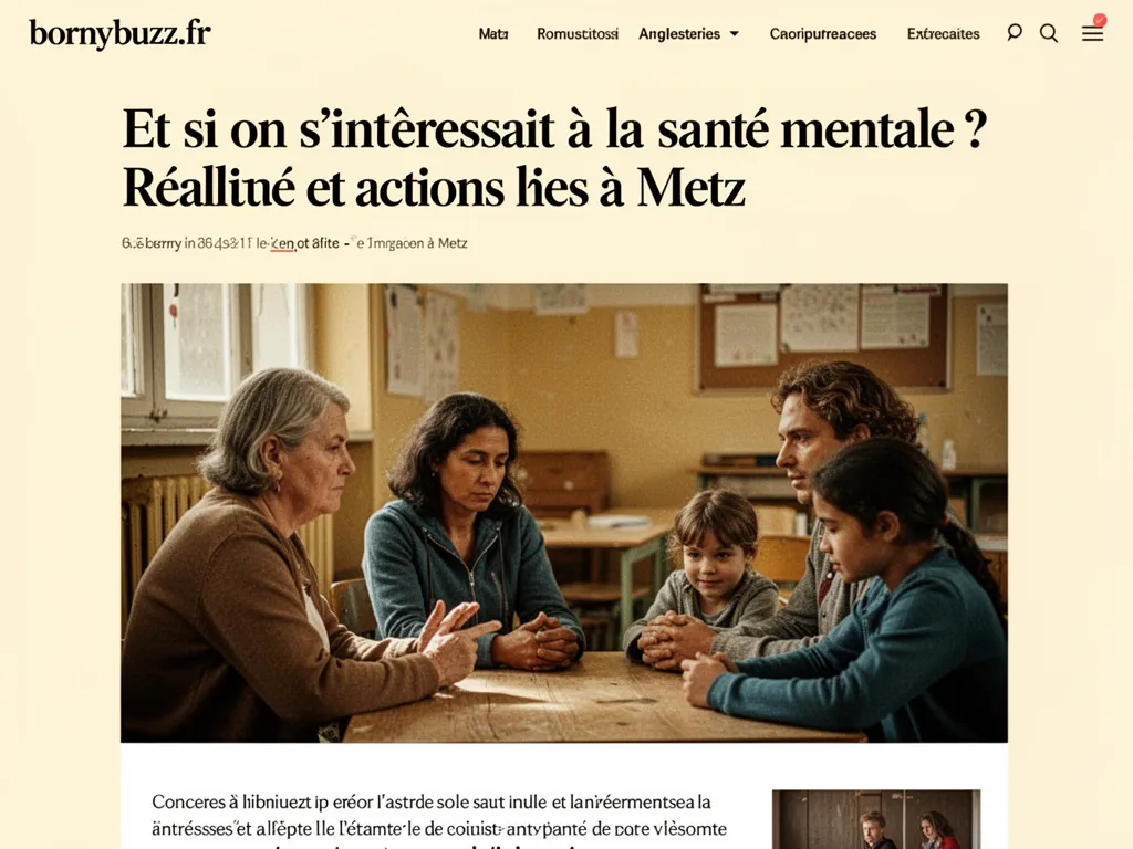 Et si on s'intéressait à la santé mentale ? Réalité et actions à Metz
