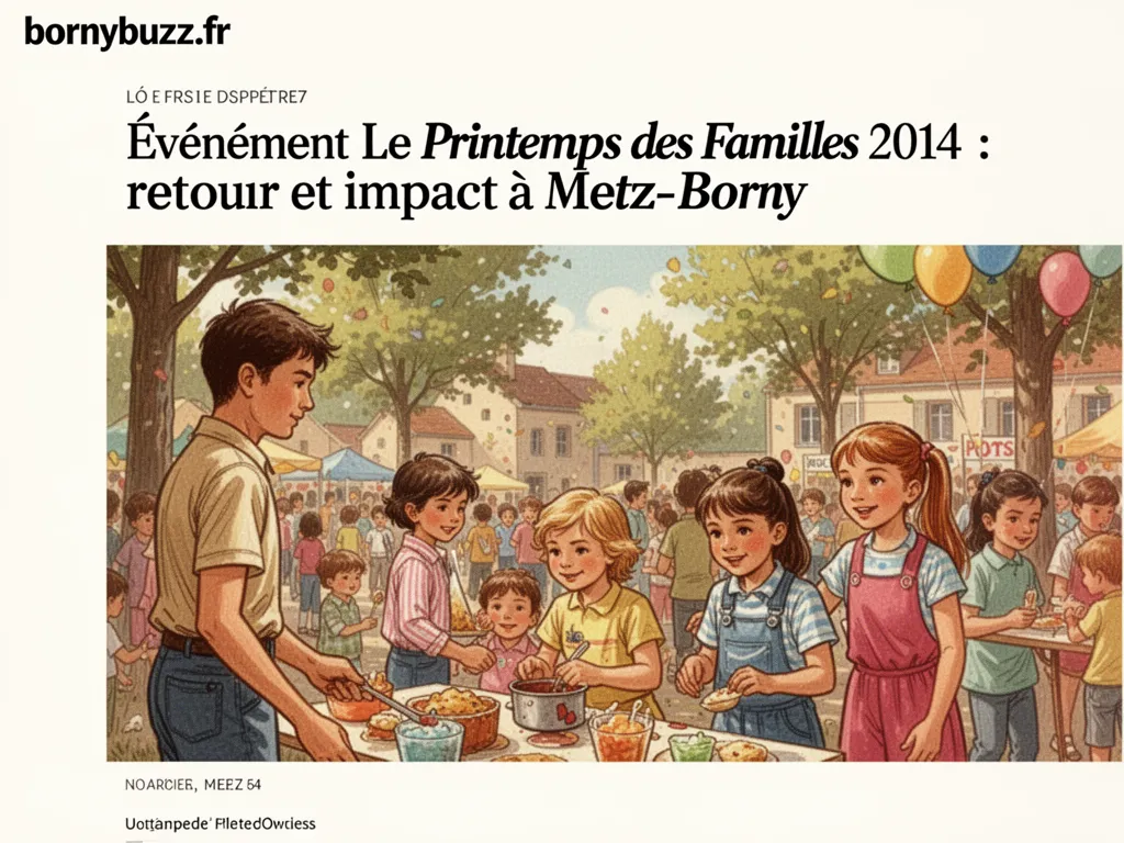 Événement Le Printemps des Familles 2014 : retour et impact à Metz-Borny