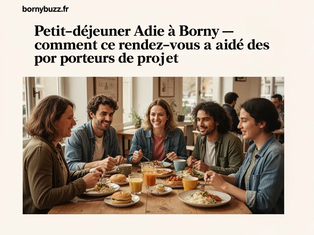 Petit‑déjeuner Adie à Borny : comment ce rendez‑vous a aidé des porteurs de projet