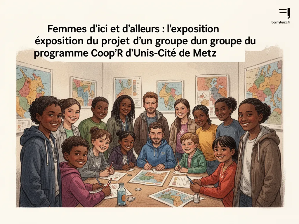 Femmes d'ici et d'ailleurs : l'exposition du projet d'un groupe du programme Coop'R d'Unis‑Cité de Metz