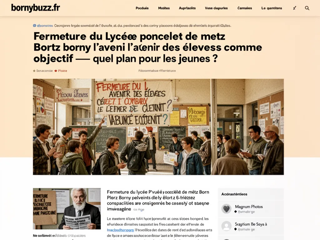 Fermeture du lycee poncelet de metz borny l avenir des eleves comme objectif : quel plan pour les jeunes ?