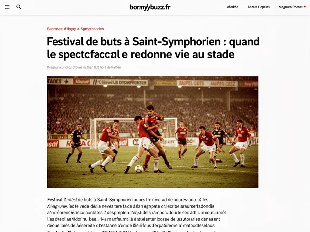 Festival de buts à Saint-Symphorien : quand le spectacle redonne vie au stade