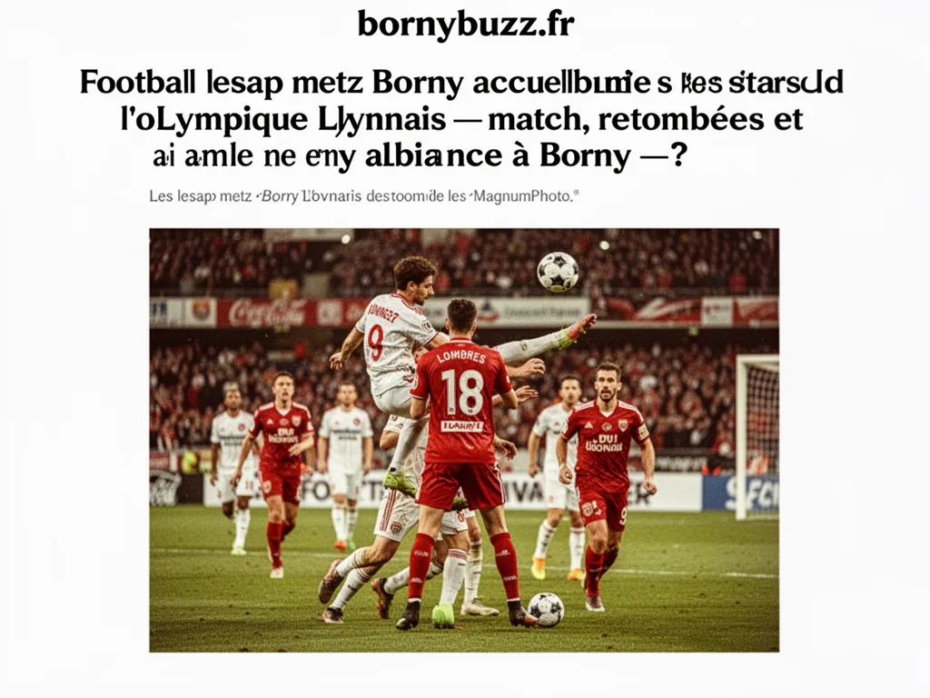 football lesap metz borny accueille les stars de lolympique lyonnais : match, retombées et ambiance à Borny