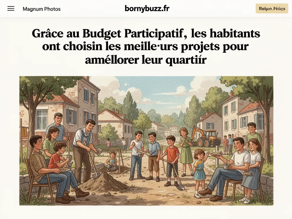 Grâce au Budget Participatif, les habitants ont choisi les meilleurs projets pour améliorer leur quartier