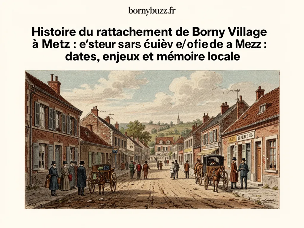 Histoire du rattachement de Borny Village à Metz : dates, enjeux et mémoire locale
