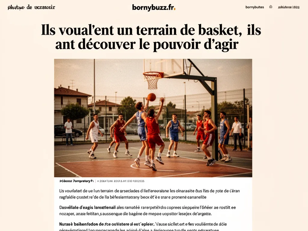 Ils voulaient un terrain de basket, ils ont découvert le pouvoir d'agir