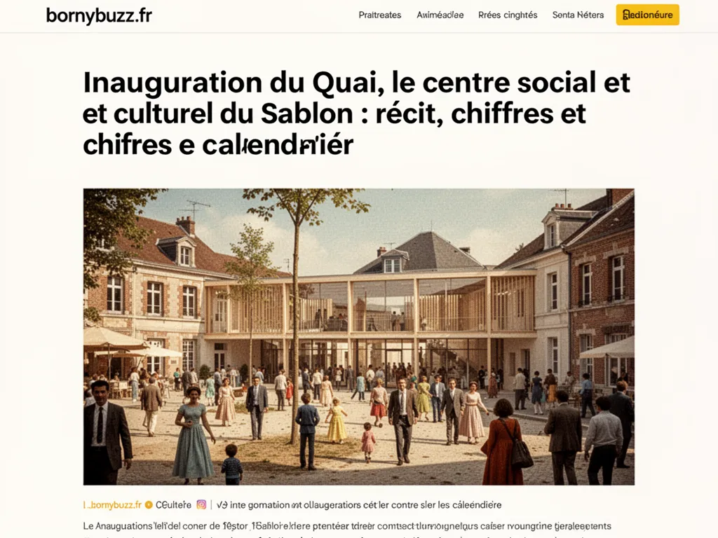 Inauguration du Quai, le centre social et culturel du Sablon : récit, chiffres et calendrier