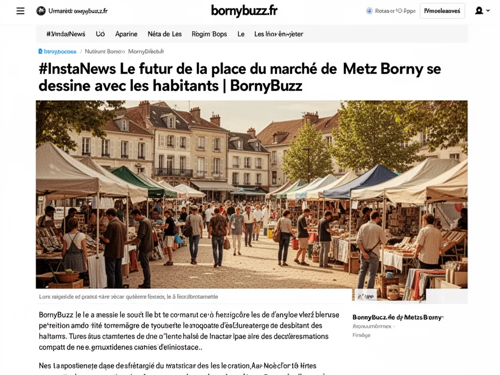 #InstaNews Le futur de la place du marché de Metz Borny se dessine avec les habitants | BornyBuzz