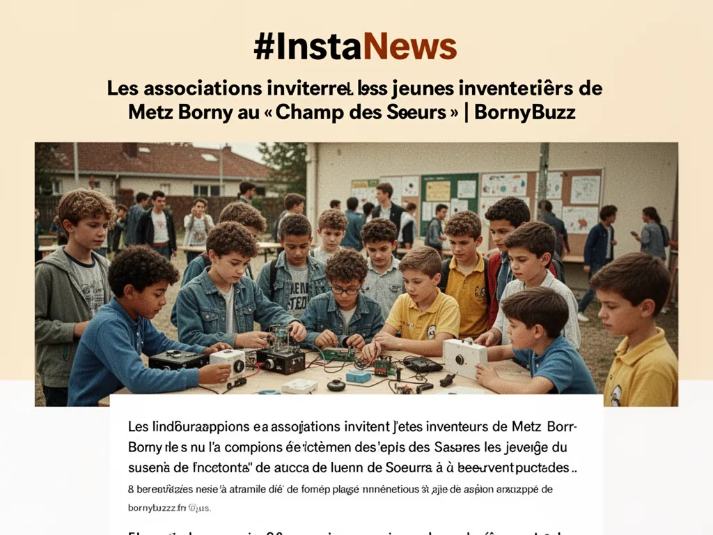 #InstaNews Les associations invitent les jeunes inventeurs de Metz Borny au « Champ des Soeurs » | BornyBuzz