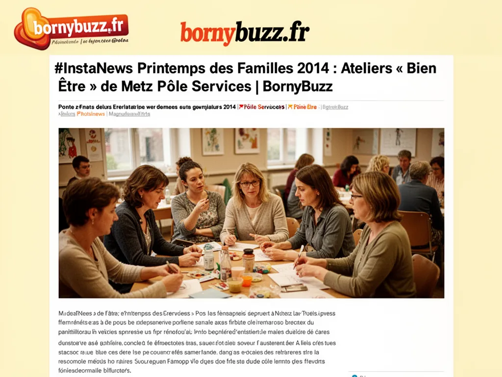 #InstaNews Printemps des Familles 2014 : Ateliers « Bien Être » de Metz Pôle Services  | BornyBuzz