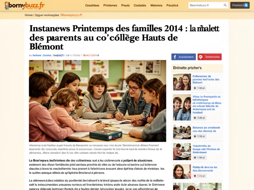 Instanews Printemps des familles 2014 : la mallette des parents au collège Hauts de Blémont