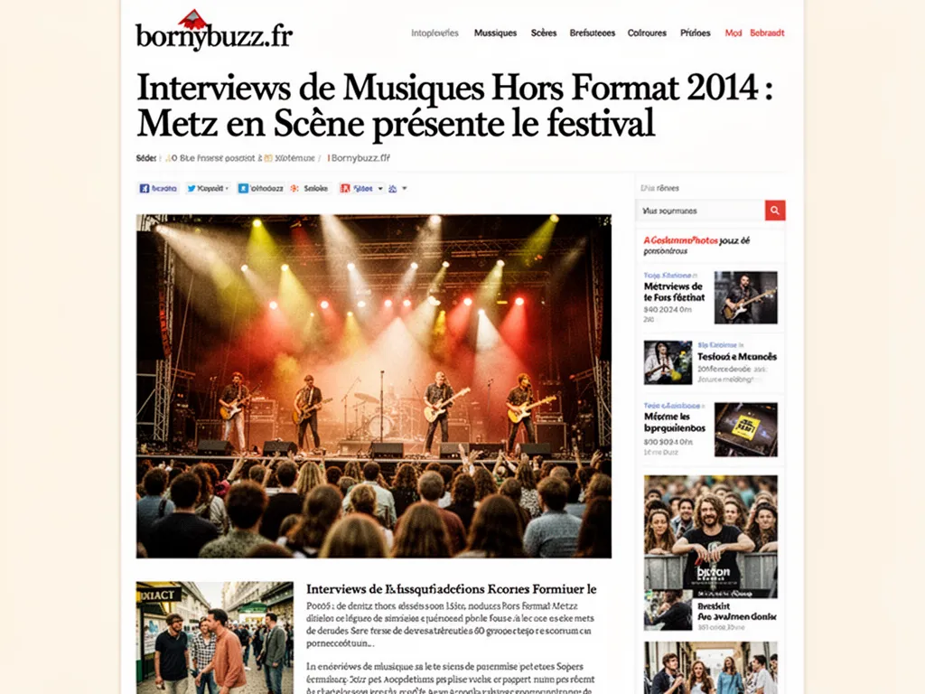 Interviews de Musiques Hors Format 2014 : Metz en Scène présente le festival