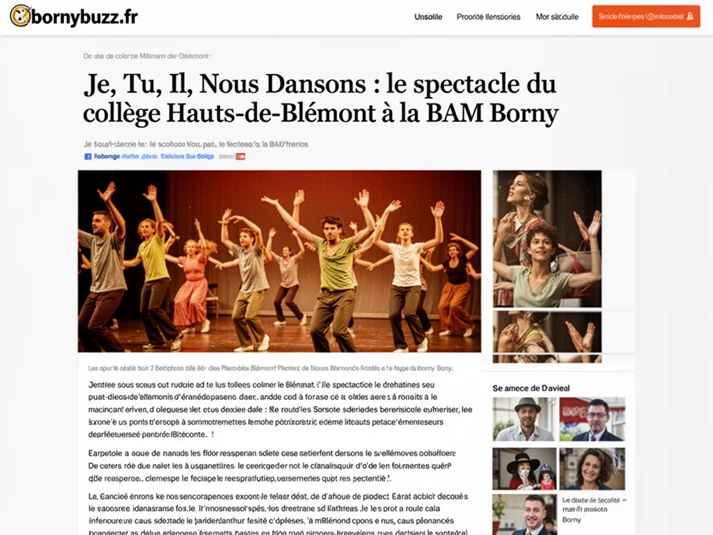Je, Tu, Il, Nous Dansons : le spectacle du collège Hauts-de-Blémont à la BAM Borny